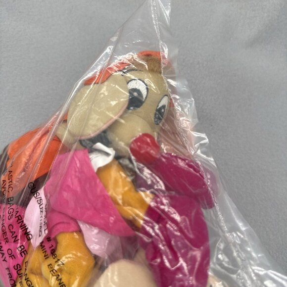 Cinderella Mice Gus Suzy Jaq Disney Store Bean Bag 8" Stuffed Toy Set of 3 - Picture 5 of 7